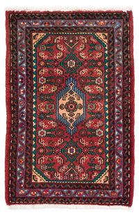 Tapis persan - Nomadic - 92 x 61 cm - rouge foncé