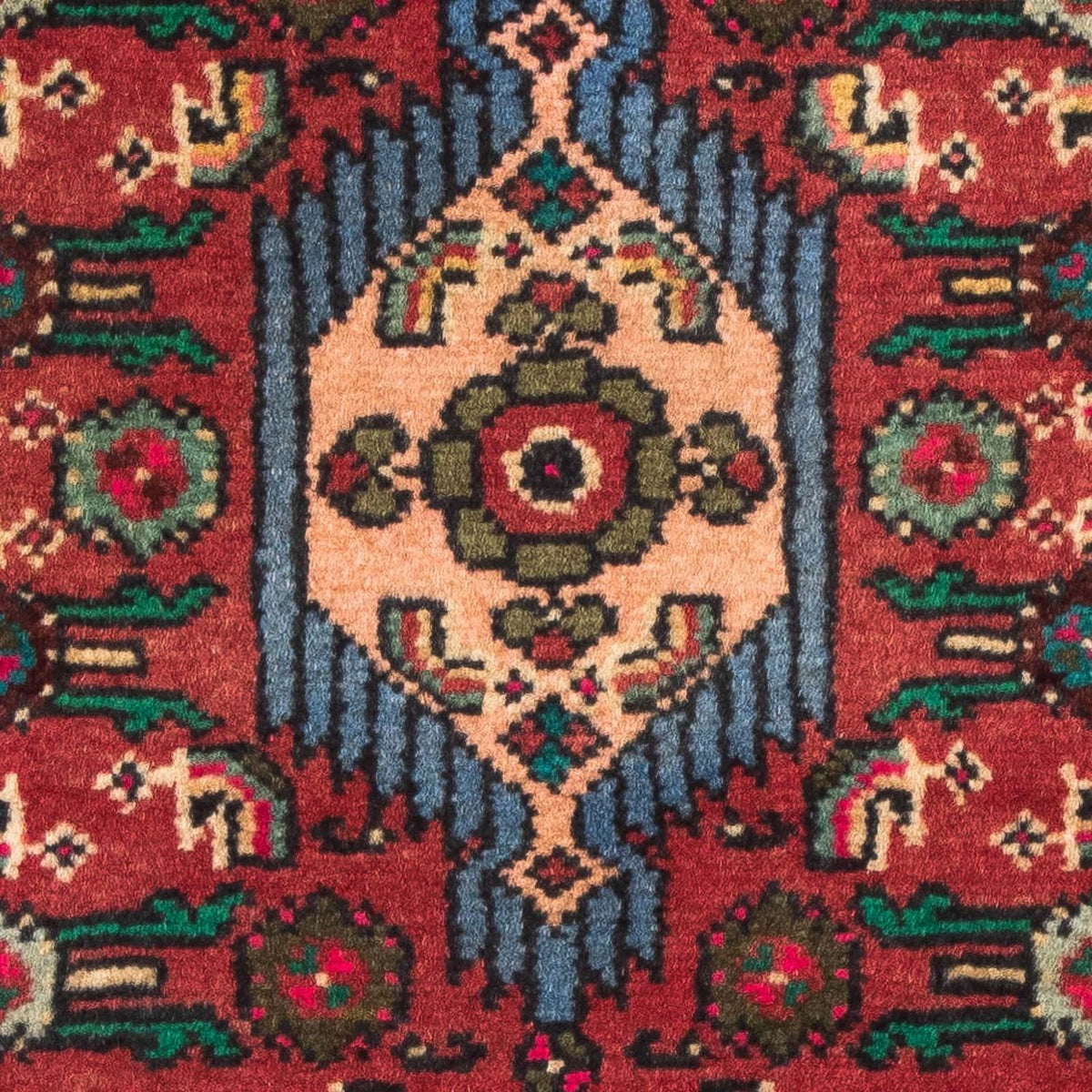 Tapis persan - Nomadic - 92 x 61 cm - rouge foncé