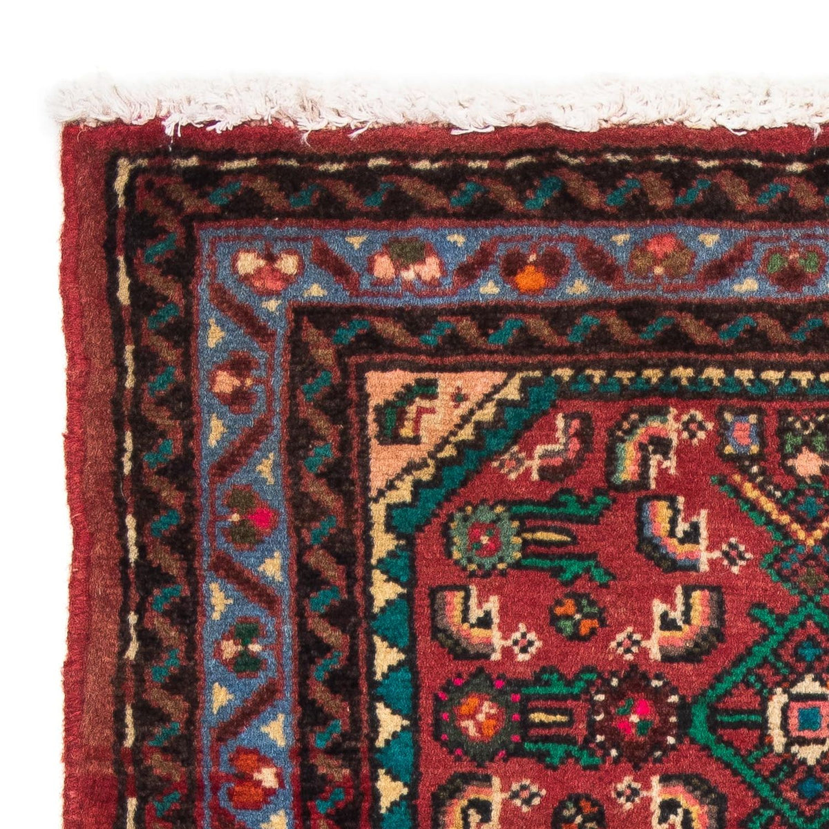 Tapis persan - Nomadic - 92 x 61 cm - rouge foncé