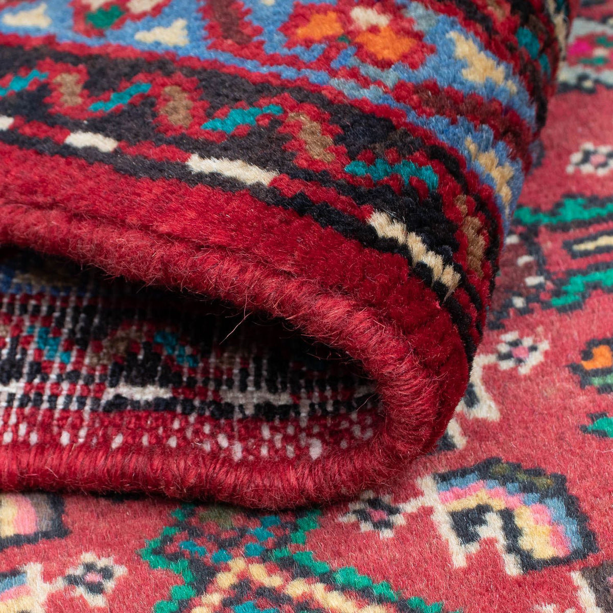 Tapis persan - Nomadic - 92 x 61 cm - rouge foncé