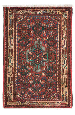 Tapis persan - Nomadic - 96 x 63 cm - rouge foncé