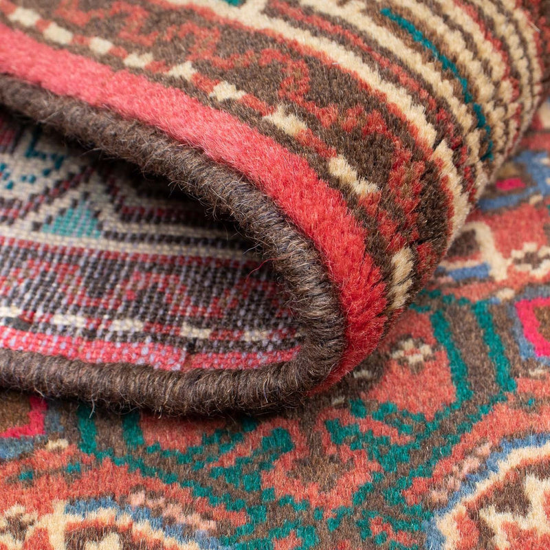 Tapis persan - Nomadic - 96 x 63 cm - rouge foncé