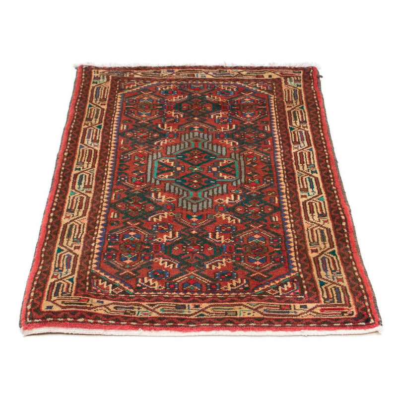 Tapis persan - Nomadic - 96 x 63 cm - rouge foncé