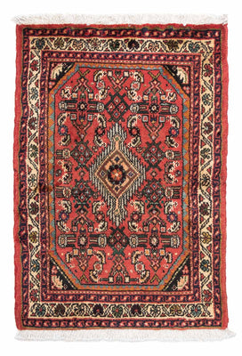 Tapis persan - Nomadic - 89 x 61 cm - rouge foncé