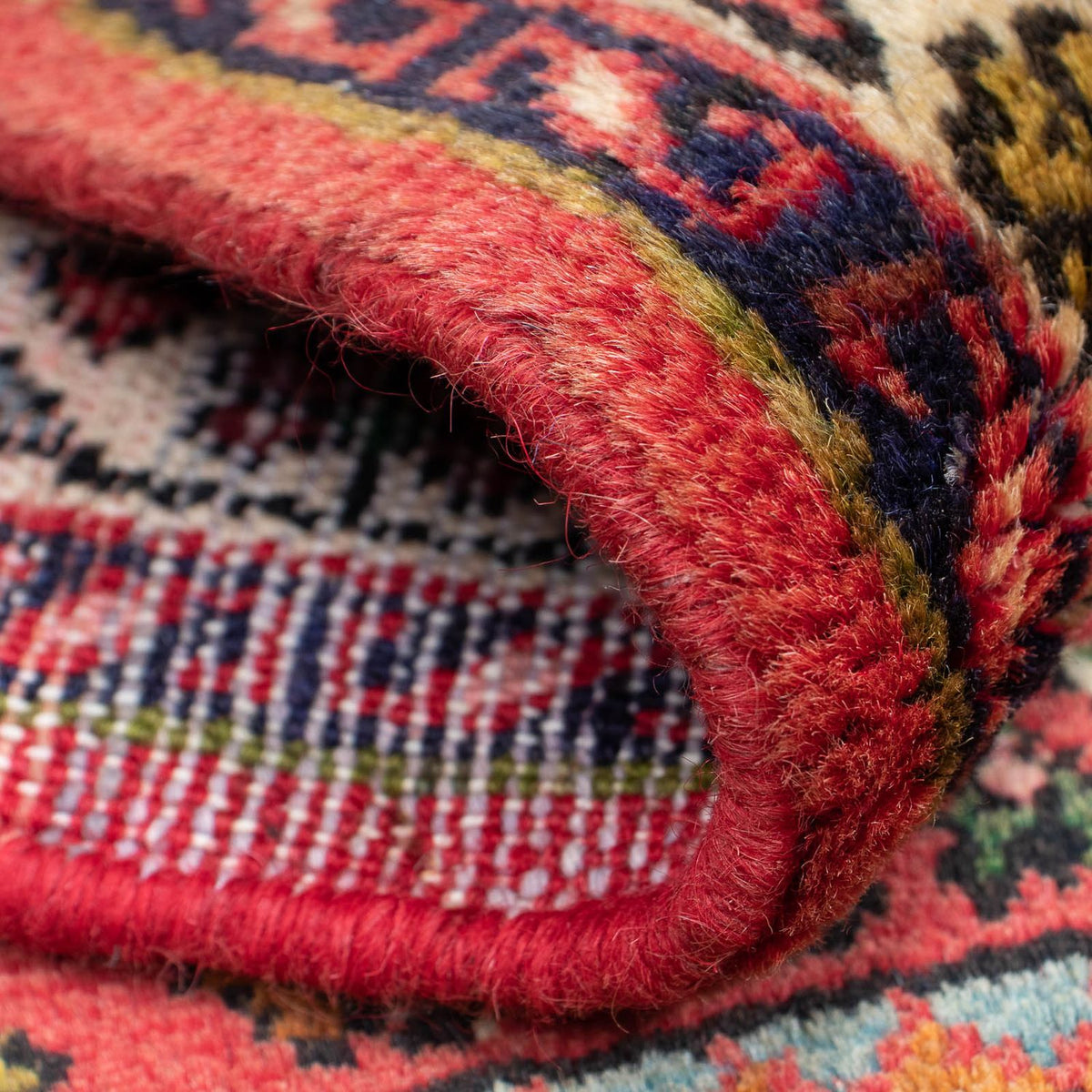 Tapis persan - Nomadic - 89 x 61 cm - rouge foncé