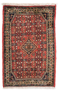 Tapis persan - Nomadic - 95 x 63 cm - rouge foncé