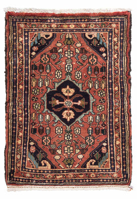 Tapis persan - Nomadic - 90 x 62 cm - rouille