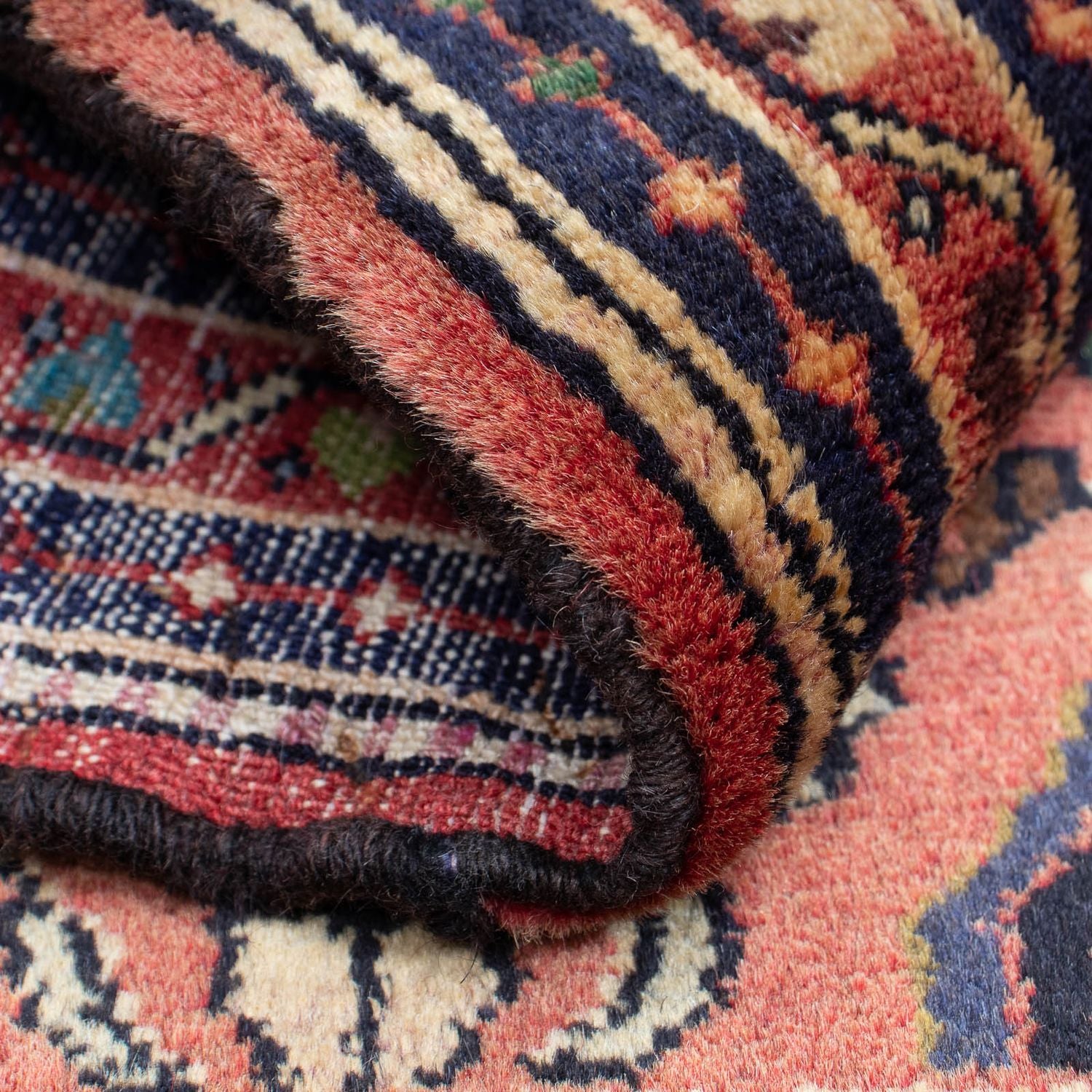 Tapis persan - Nomadic - 90 x 62 cm - rouille
