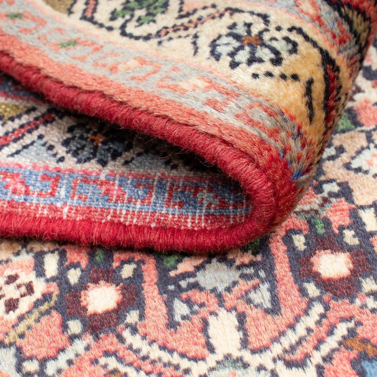 Tapis persan - Nomadic - 94 x 60 cm - rouge clair