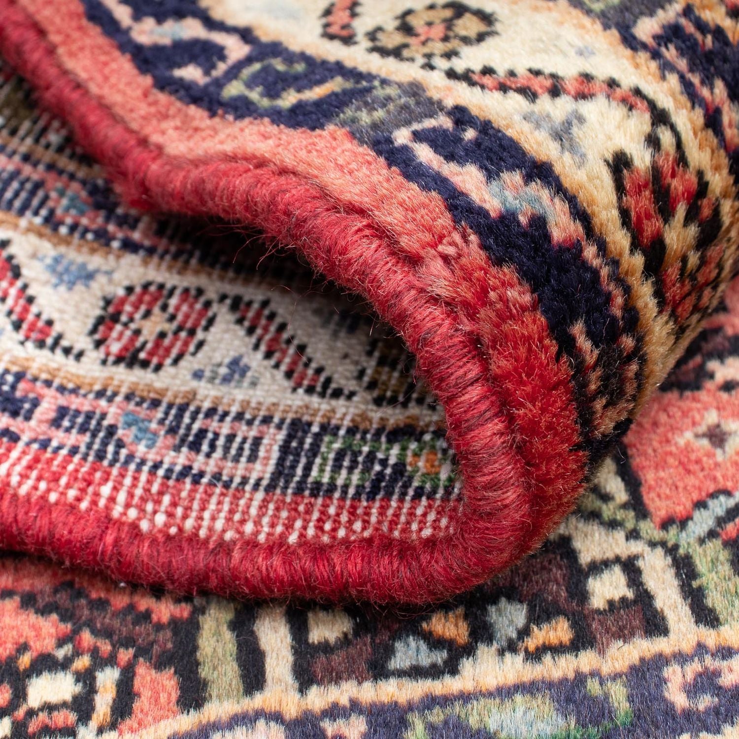 Tapis persan - Nomadic - 90 x 61 cm - rouge clair