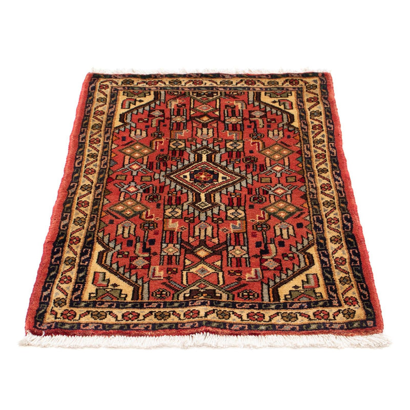 Tapis persan - Nomadic - 90 x 61 cm - rouge clair