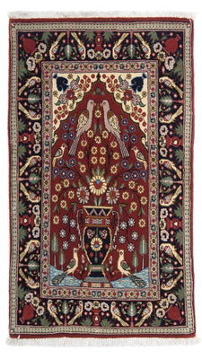 Tapis persan - Classique - 104 x 63 cm - rouge foncé