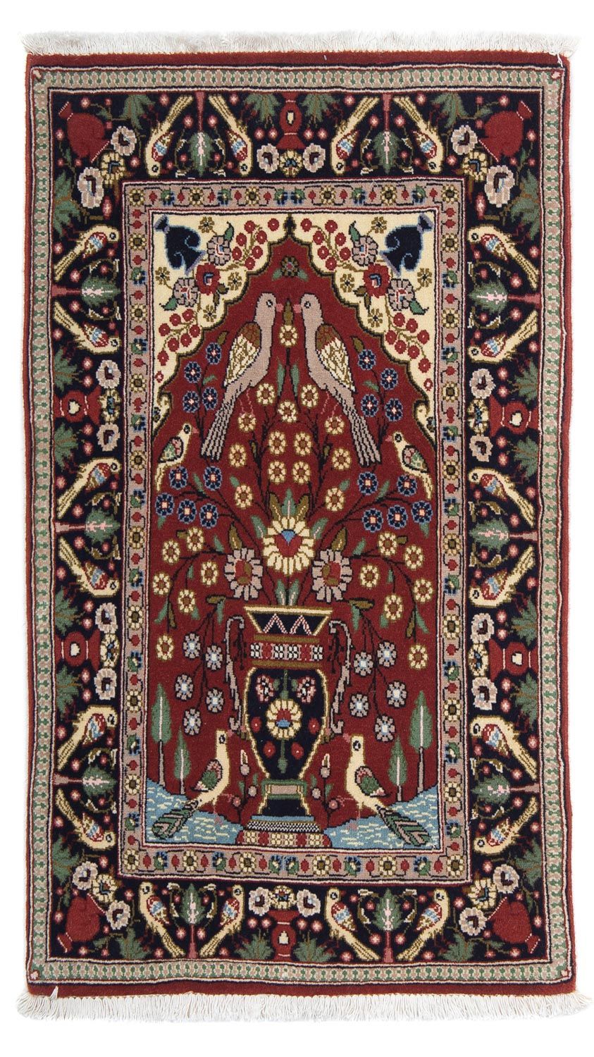 Tapis persan - Classique - 104 x 63 cm - rouge foncé