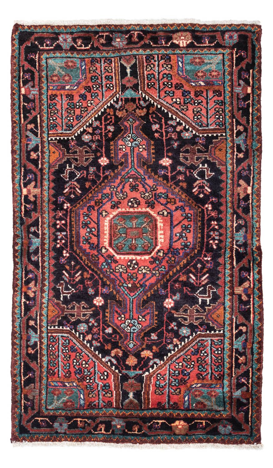 Tapis persan - Nomadic - 142 x 89 cm - bleu foncé