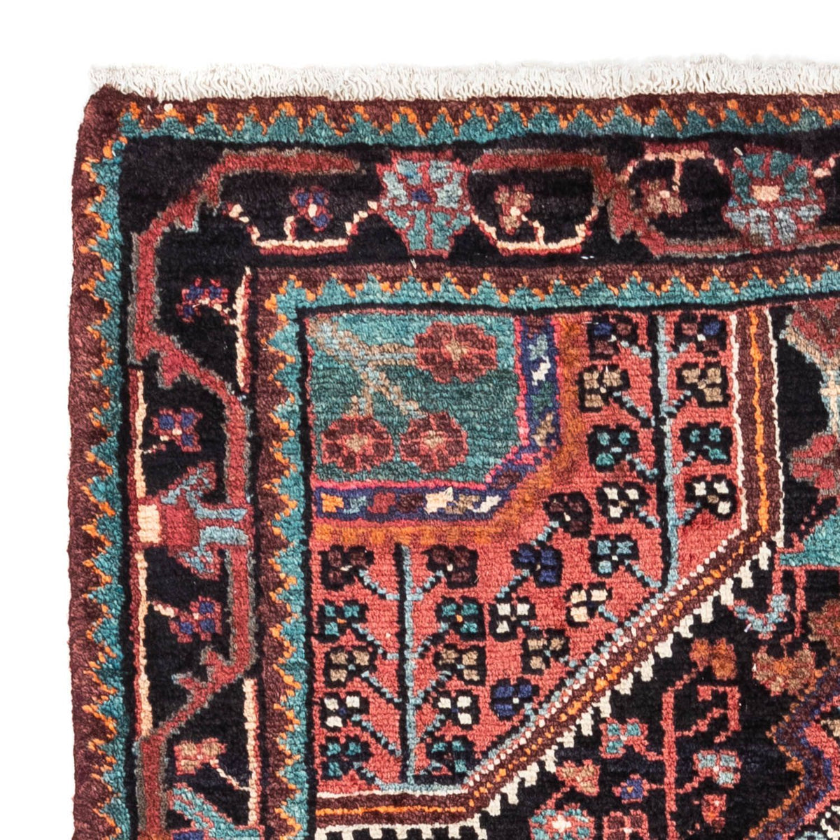 Tapis persan - Nomadic - 142 x 89 cm - bleu foncé