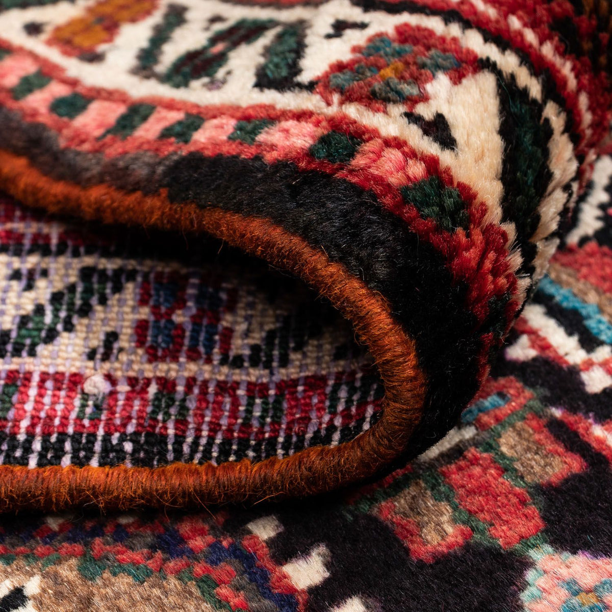 Tapis persan - Nomadic - 135 x 76 cm - bleu foncé