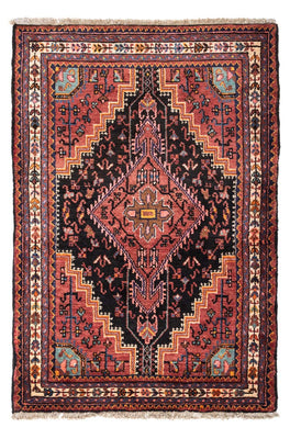 Tapis persan - Nomadic - 138 x 91 cm - rouge clair