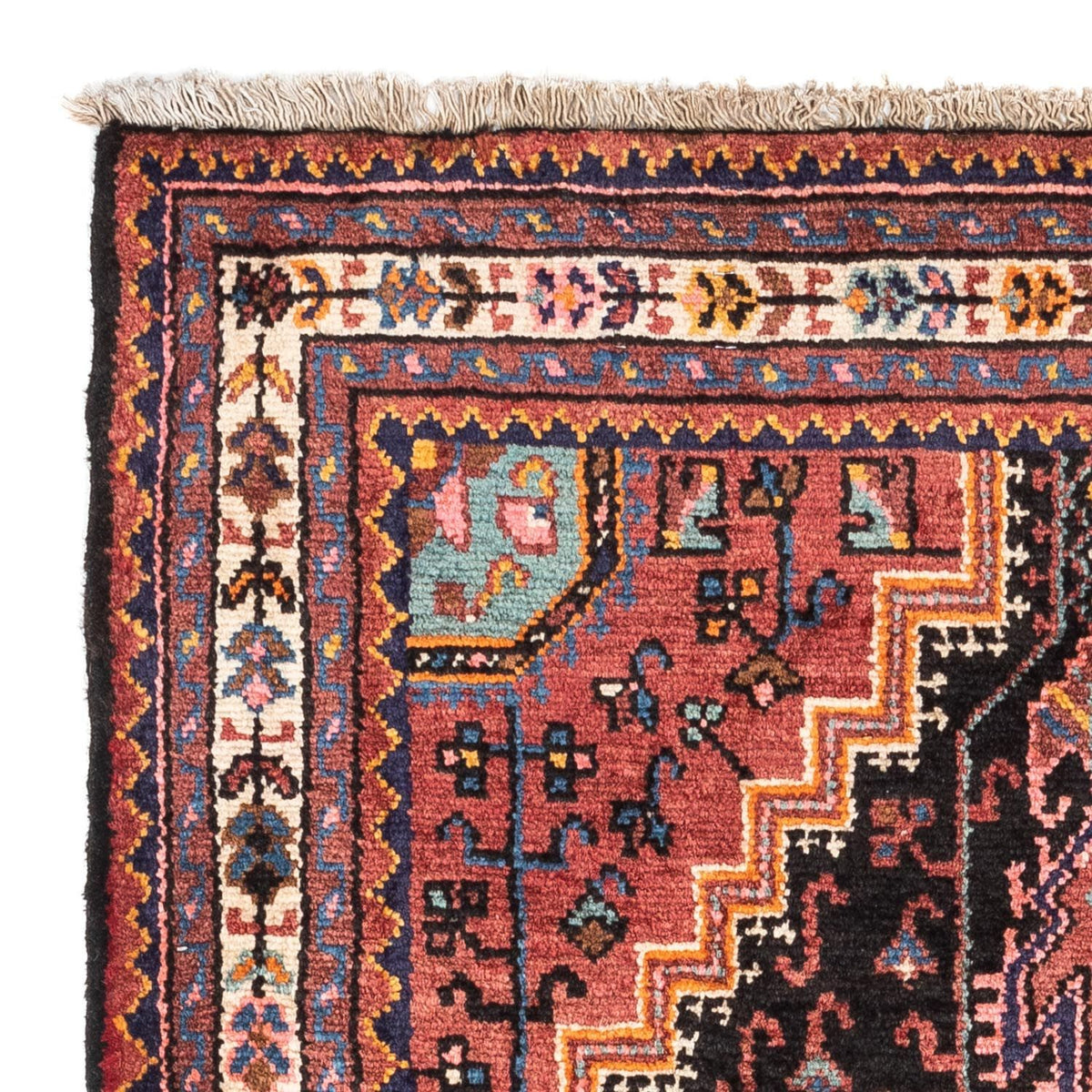 Tapis persan - Nomadic - 138 x 91 cm - rouge clair