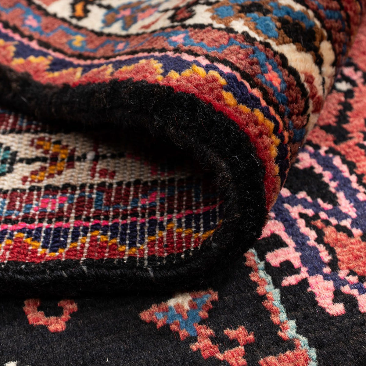 Tapis persan - Nomadic - 138 x 91 cm - rouge clair