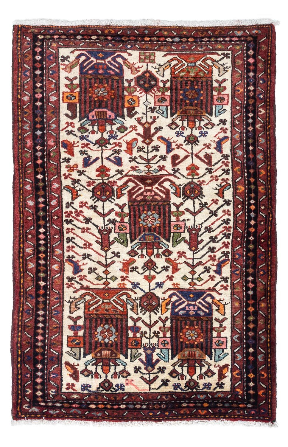 Tapis persan - Nomadic - 137 x 90 cm - beige