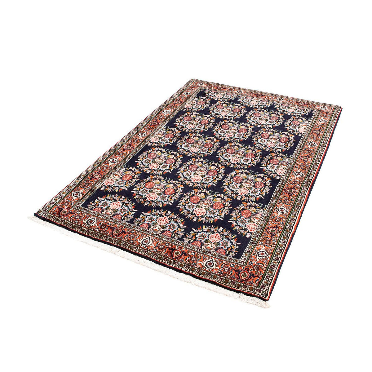Tapis persan - Bidjar - 172 x 112 cm - bleu foncé