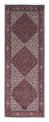 Tapis de couloir Tapis persan - Bidjar - 225 x 61 cm - beige