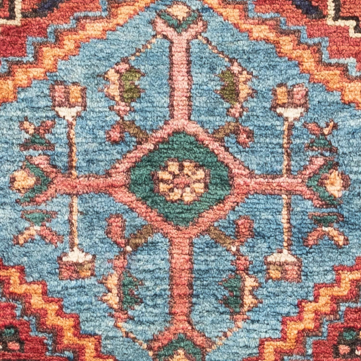 Tapis persan - Nomadic - 141 x 79 cm - rouge