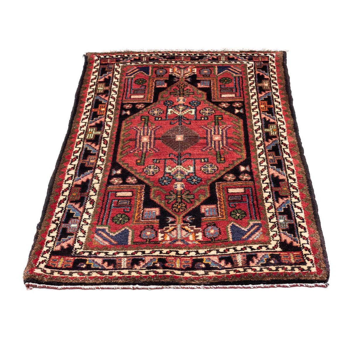 Tapis persan - Nomadic - 127 x 74 cm - rouge