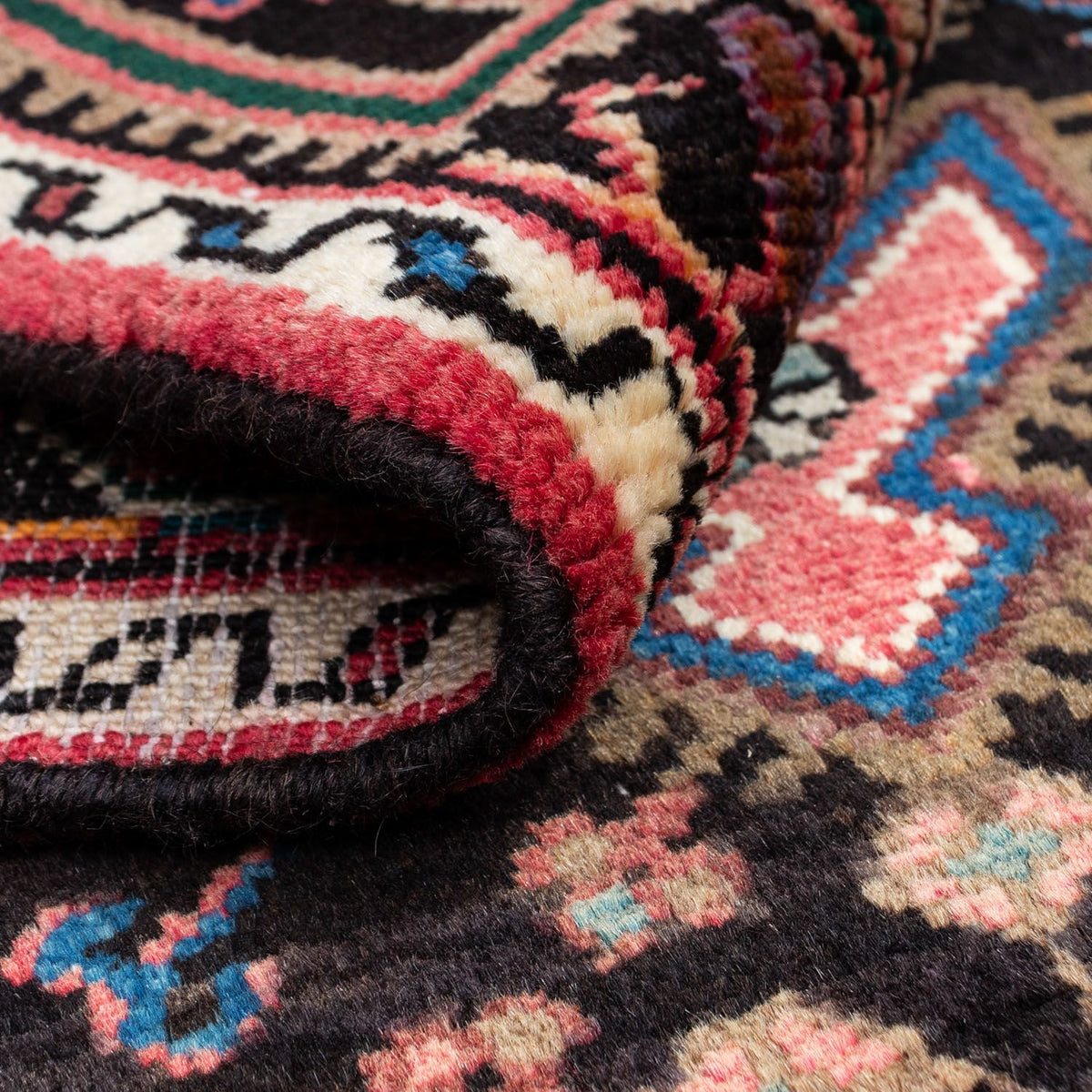 Tapis persan - Nomadic - 125 x 81 cm - rouge clair