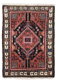 Tapis persan - Nomadic - 108 x 78 cm - bleu foncé