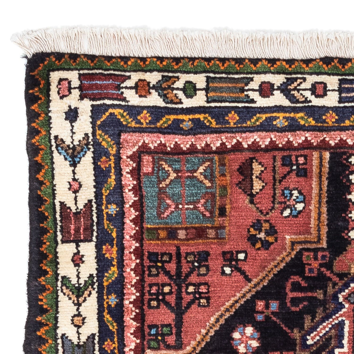 Tapis persan - Nomadic - 108 x 78 cm - bleu foncé