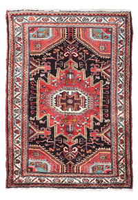 Tapis persan - Nomadic - 130 x 90 cm - rouge