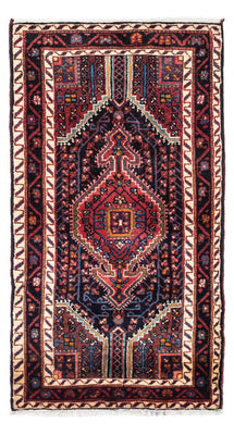 Tapis persan - Nomadic - 145 x 75 cm - bleu foncé