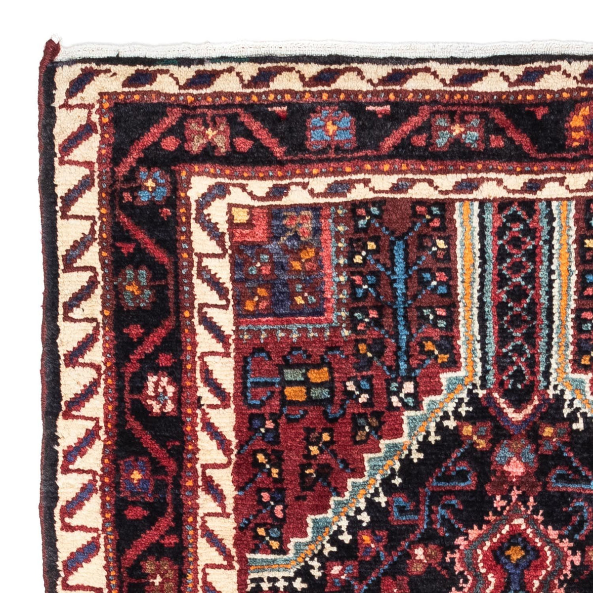 Tapis persan - Nomadic - 145 x 75 cm - bleu foncé