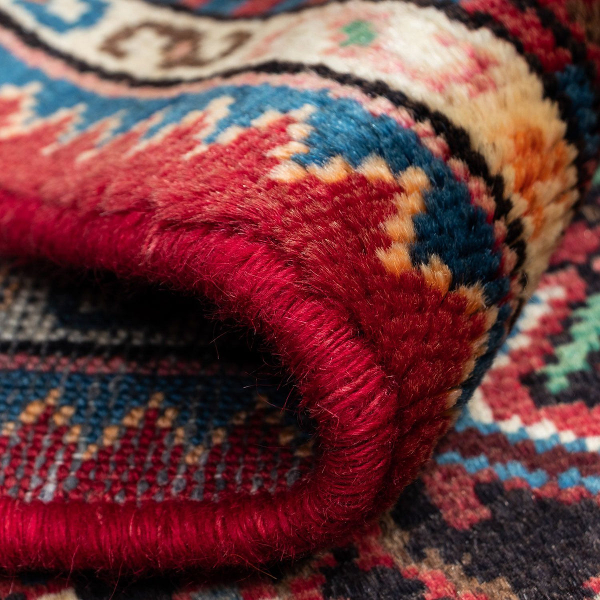 Tapis persan - Nomadic - 127 x 79 cm - rouge clair