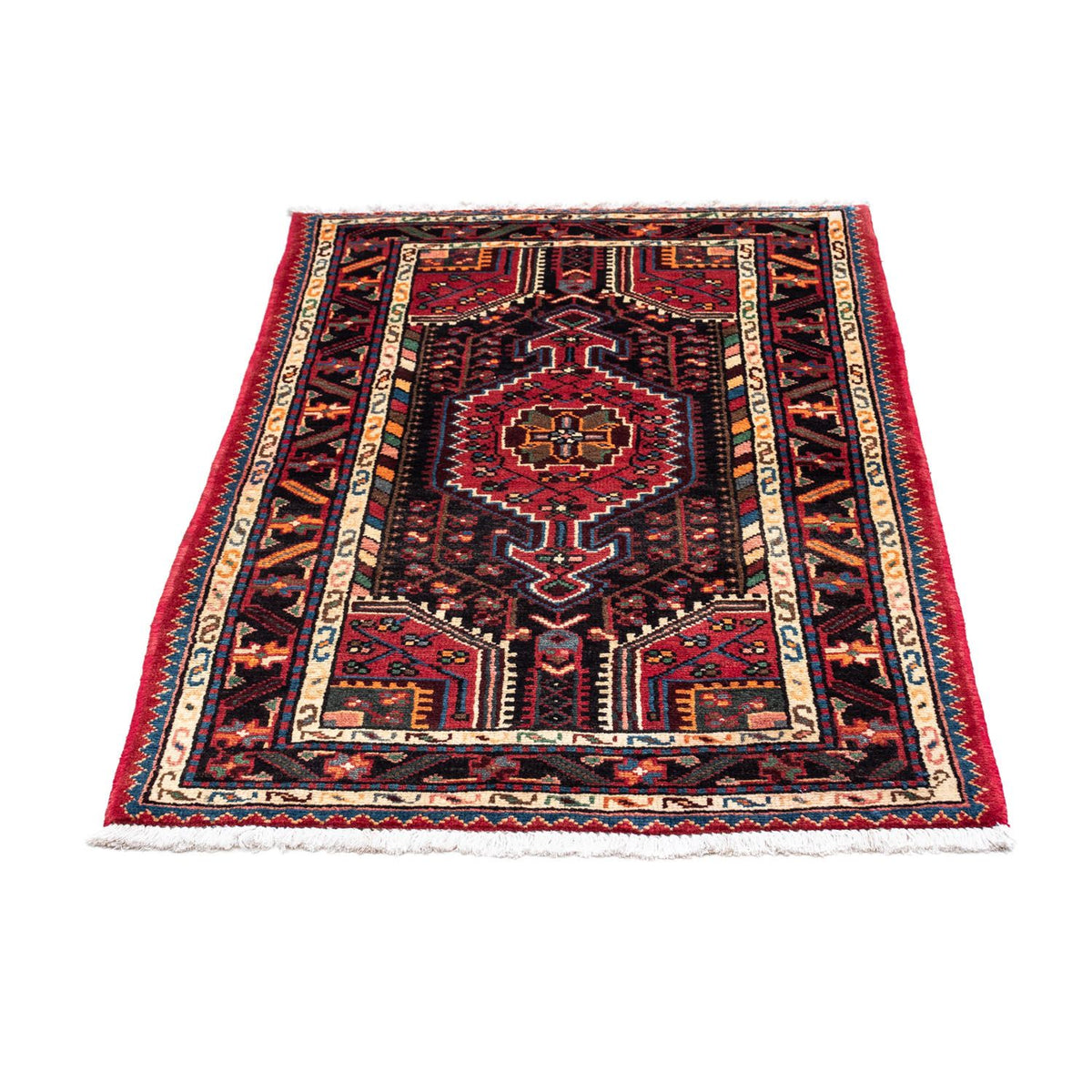 Tapis persan - Nomadic - 127 x 79 cm - rouge clair