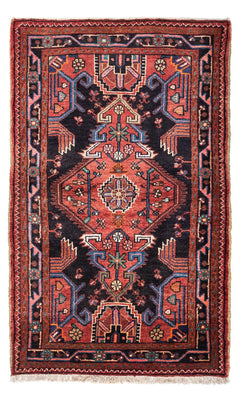Tapis persan - Nomadic - 146 x 89 cm - rouille