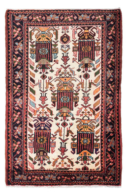 Tapis persan - Nomadic - 142 x 91 cm - beige