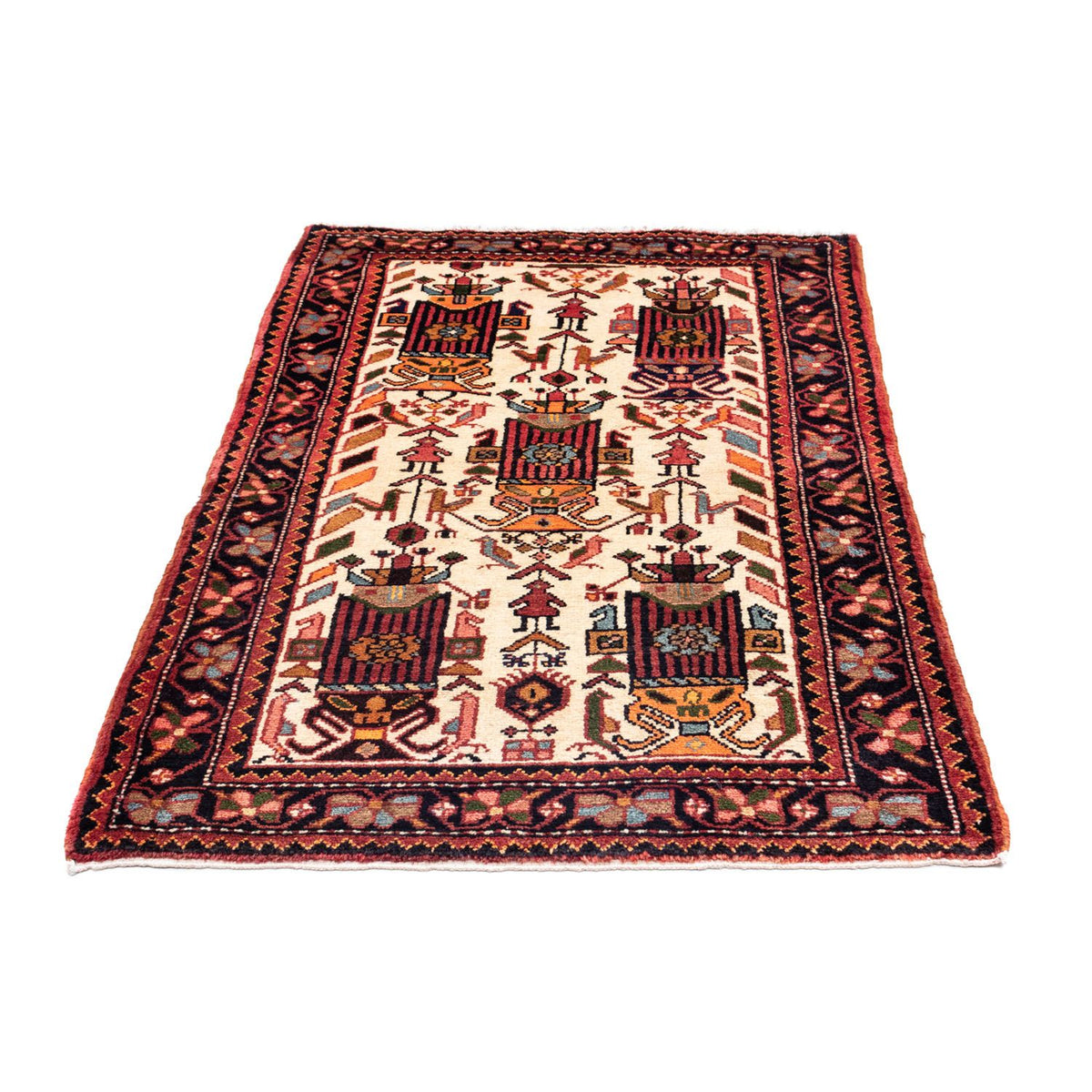 Tapis persan - Nomadic - 142 x 91 cm - beige