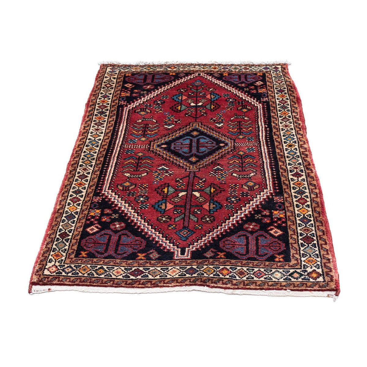 Tapis persan - Nomadic - 137 x 85 cm - rouge clair