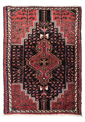 Tapis persan - Nomadic - 128 x 94 cm - rouge clair