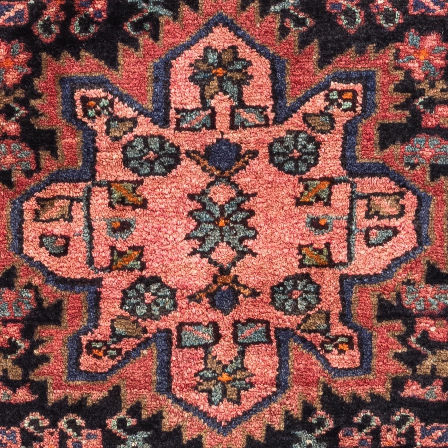 Tapis persan - Nomadic - 124 x 82 cm - rouge clair