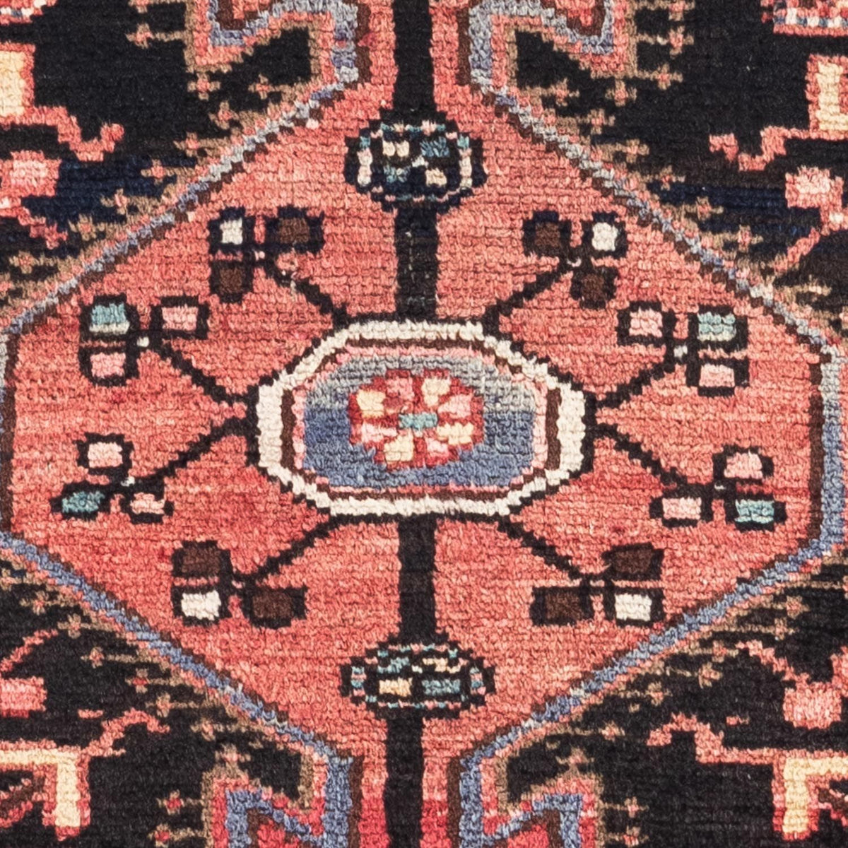 Tapis persan - Nomadic - 127 x 87 cm - rouge clair