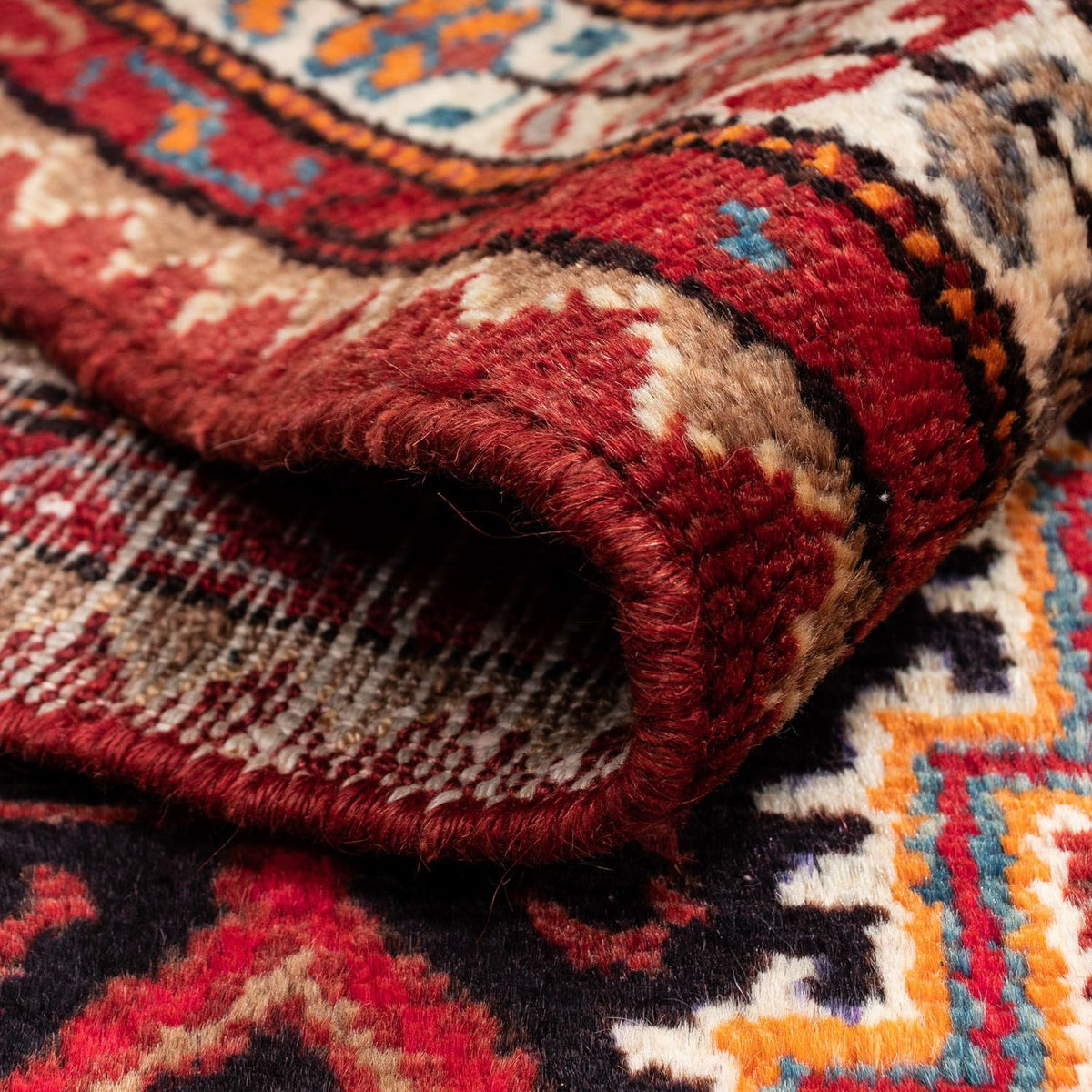 Tapis persan - Nomadic - 145 x 89 cm - rouge clair