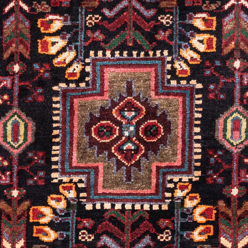Tapis persan - Nomadic - 126 x 91 cm - bleu foncé