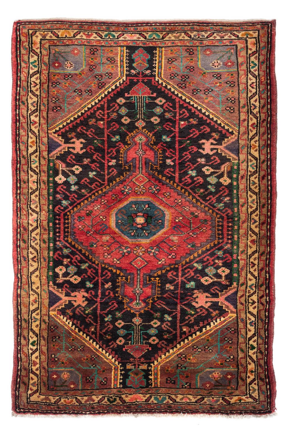 Tapis persan - Nomadic - 147 x 90 cm - rouge