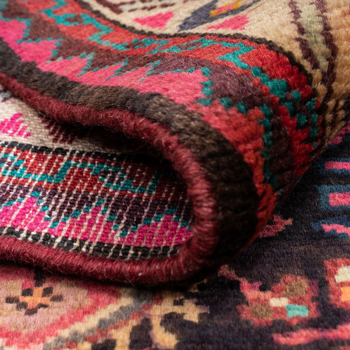 Tapis persan - Nomadic - 135 x 80 cm - rouge