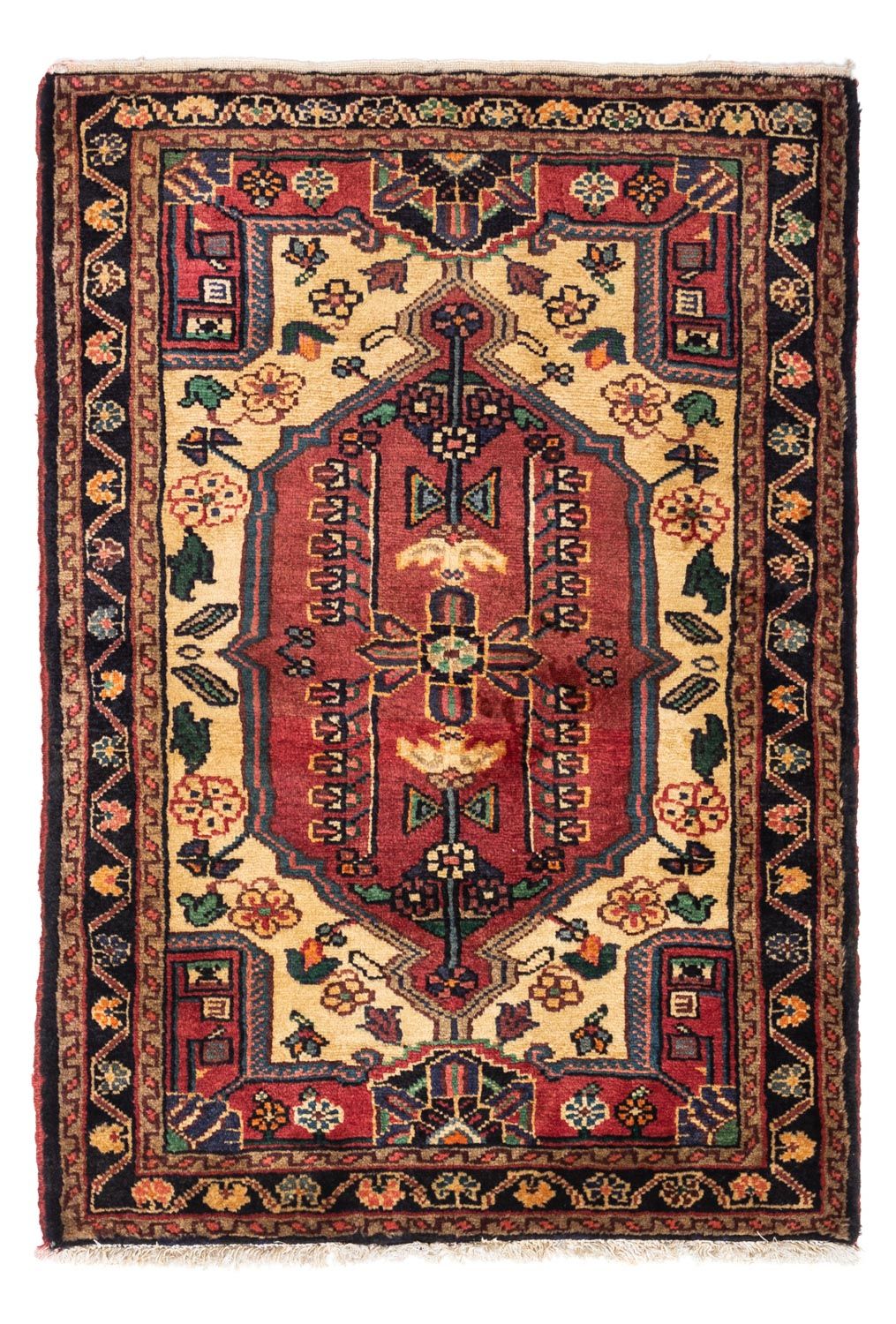 Tapis persan - Nomadic - 123 x 83 cm - rouge