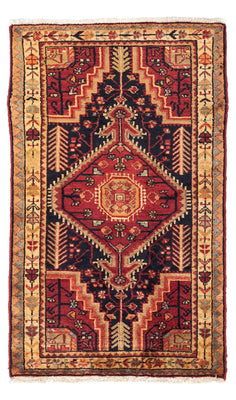 Tapis persan - Nomadic - 126 x 76 cm - rouge
