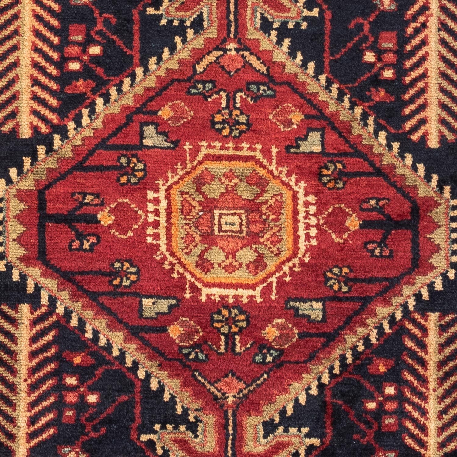 Tapis persan - Nomadic - 126 x 76 cm - rouge